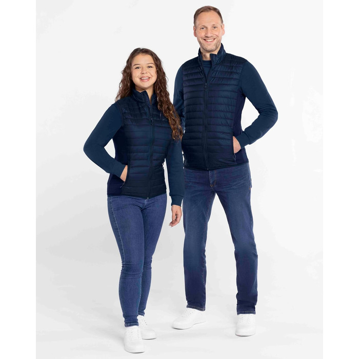 Чоловічий утеплений жилет JAKO Corporate Teamwear з еластичними вставками, синій, розмір XL