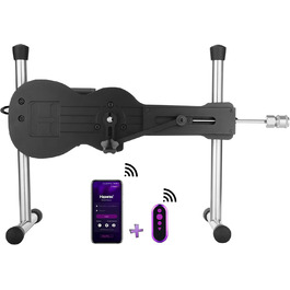 Інтимна іграшка Hismith Mini Fickmaschine: сексуальна машинка з дildo, керування через APP, система KlicLok, для жінок та чоловіків
