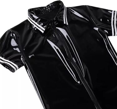 Еротичний костюм для чоловіків 3 шт: комплект нижньої білизни для карнавалу, ролеві костюми для пар, вечірок та святкування Фастів (Чорний/Білий)