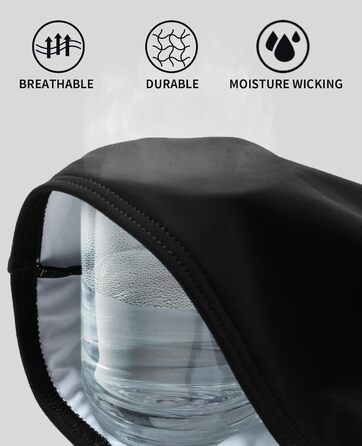 Чармо жіночий купальник для спорту з животом, цілісний з блискавкою спереду, купальник з чашками, чорний/білий, XL