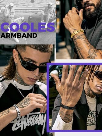 Чоловічий сталевий браслет Richsteel Cuban Link (кубинський ланцюг) з подарунковою коробкою, золотий, ширина 12мм, довжина 23см