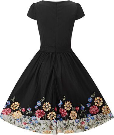 Сукня Rockabilly AXOE: святкова, з тюлю, A-силует, для вечірок та гостей на весіллі, F09 L