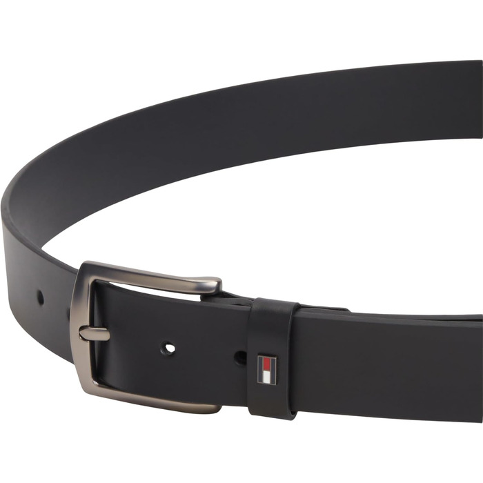 Чоловічий шкіряний ремінь Tommy Hilfiger Denton, 3.5 см, чорний, розмір 95