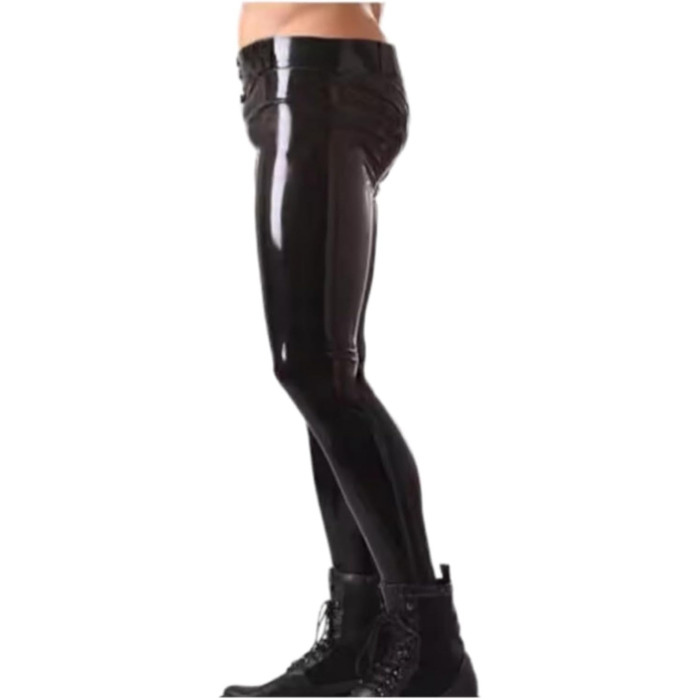 Штани з латексу Gaylop для чоловіків, чорні, скінні, XL