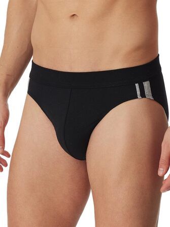 Сліпери Schiesser для чоловіків 3 шт. Softbund та смужки Bio Baumwolle, 95/5 Organic, чорний