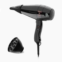 Професійний фен для волосся Valera Swiss Silent Jet 8500 Ultrablack, 2000 Вт, з іонізатором та двигуном PM-Pro