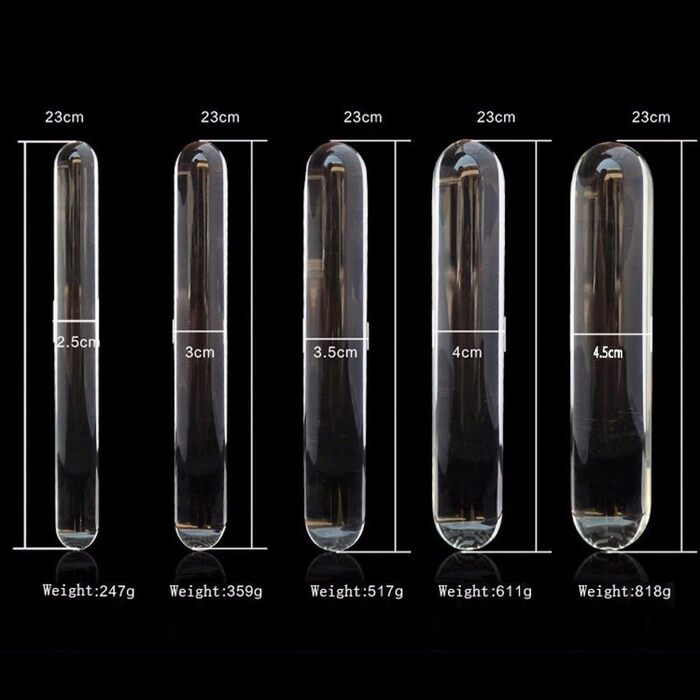 Анальний ділдо з скла OnundOn, 23 см, діаметр 4.5 см