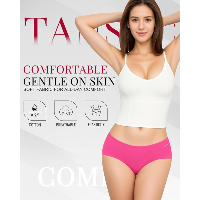 Шкарпетки жіночі бавовняні 6 шт. в упаковці, трусики-хіпстер, низька талія, еластичні, чорні (3XL)