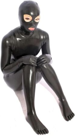 Латексний боді для жінок: сексуальна спідня білизна, косплей черниці, костюм служниці (M)