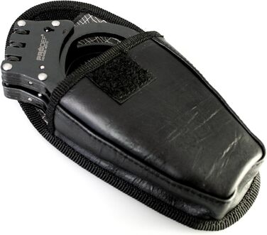 Рулетка PRODEF® Mod. 40110 з широким шарніром, сталь, матовий чорний колір, з чохлом на ремінь