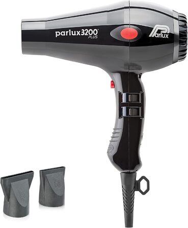 Професійний фен для волосся Parlux 3200 Plus Black для жінок та чоловіків, для догляду та стайлінгу, модель 995-36016