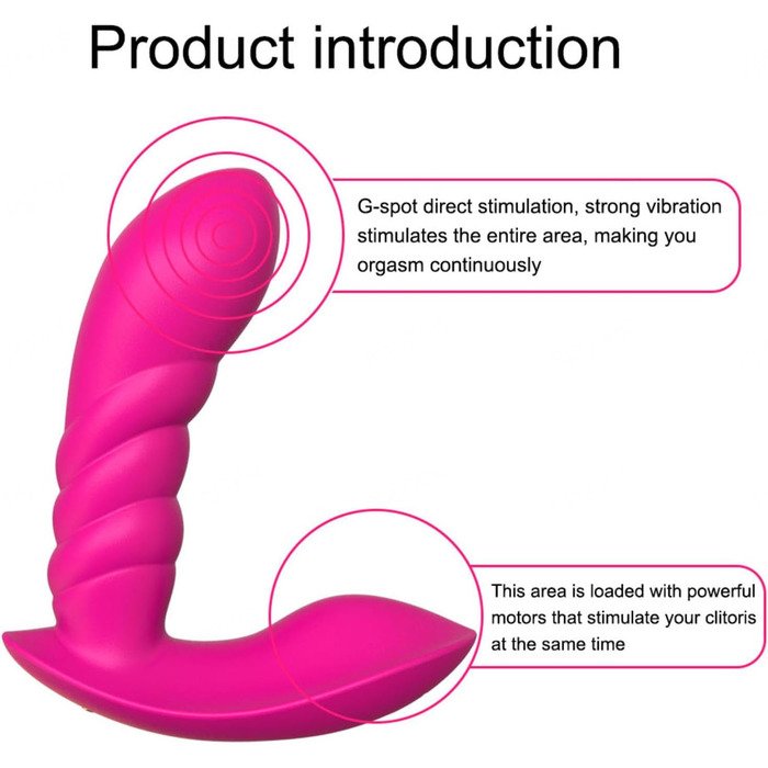 Вібратор з дистанційним керуванням та додатком, 9 режимів вібрації, жіночий вібратор-метелик, анальний дildo, іграшки для пар, фіолетовий