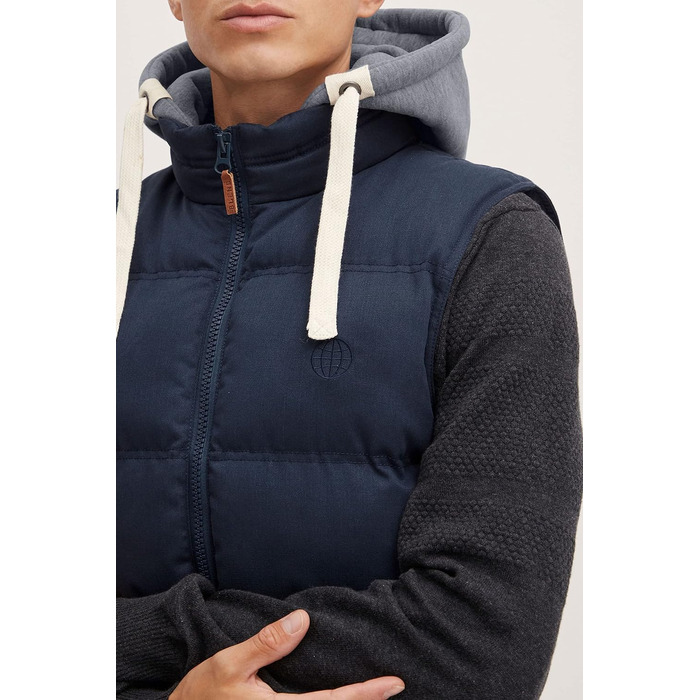 Чоловіча стібана жилетка Blend BHJens Outdoor темно-синього кольору (S, Navy)