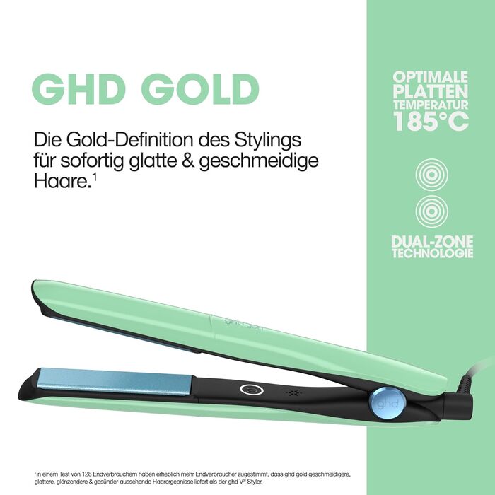 Випрямляч для волосся ghd gold Glätteisen: багатофункціональний стайлер для гладкості та ефекту анти-фриз (Jelly Mint)
