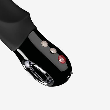 Вібратор для клітора VOLTA (чорний) – тихий та потужний вібратор для стимуляції клітора, сосків, пеніса. З LOOP-ручкою. 100% медичний силікон