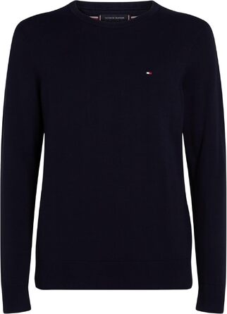 Чоловічий бавовняний джемпер Tommy Hilfiger Essential Cotton Crew Neck, синій (Desert Sky), розмір S