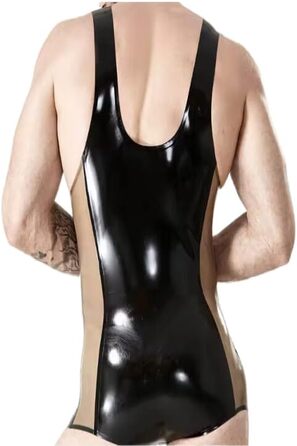 Латексний чоловічий костюм-котяча кішка GAYLOP: трикотаж, фетиш, слінг, клубний одяг, косплей, чорний, виготовлення на замовлення