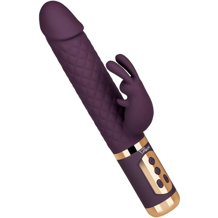 Перлинний вібратор EIS з ромбовим візерунком | Водонепроникний (IPX7) та перезаряджуваний секс-іграшка | 7 програм вібрації та 5 рівнів ротації | Зі шкірно-дружнього силікону | 23,5 см