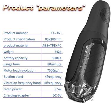 Автоматичний секс-іграшка для чоловіків ZWBHSH з 4 режимами всмоктування та 10 вібраціями. Масажер пеніса, реалістична вагіна, Blowjob.