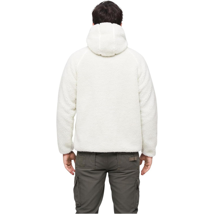 Чоловіча робоча куртка Brandit Teddyfleece Worker Jacket, біла, розмір XXL