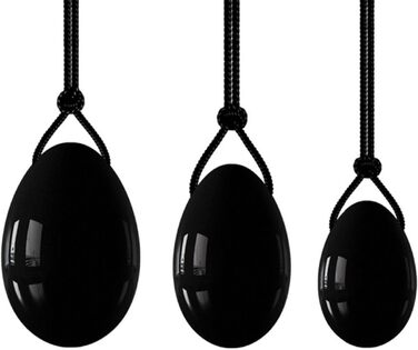 Набір Ясень, Аметист, Жадеїтові Яйця Кегель для Вагінального Масажу та Тренувань, Набір з 4 шт.