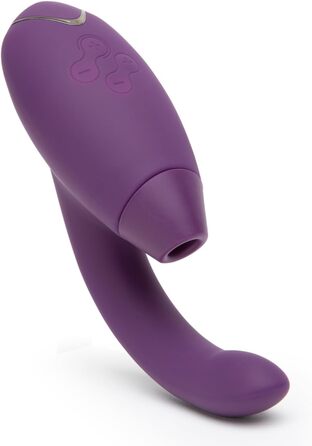 Вібратор Womanizer InsideOut для жінок - стимулятор клітора з функцією імпульсу, кролик, 12 рівнів інтенсивності (фіолетовий)