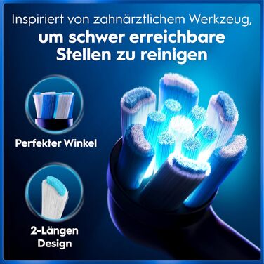 Електрична зубна щітка Oral-B iO Series 5, чорна — 5 режимів чищення, насадка Quite White, дорожній футляр