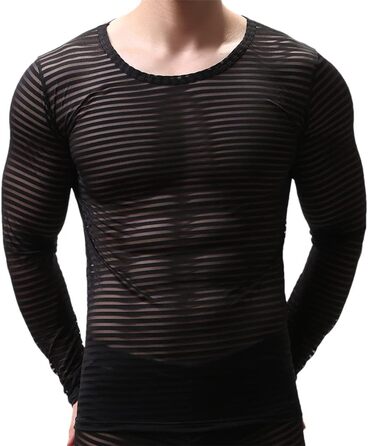 Чоловічі майки-сітки Bollrllr з смужками, прозорі, сексуальні, для фітнесу, майки-топи