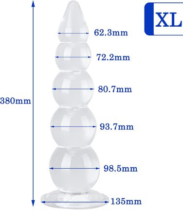 Анальний дildo BDSMYOU, 38 см: великий анальний плагін з присоскою для розширення ануса, сексуальна іграшка для чоловіків, жінок та пар
