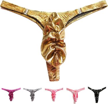 Чоловіча білизна Faringoto: 6 шт. Jockstrap-Tanga з блискучого жакарду, моделі G-String, універсальний розмір