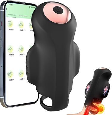 Мастурбатор для чоловіків LYAMais з керуванням через додаток, 9 режимів, вібратор пеніса, тренажер, стимуляція головки, сексуальна іграшка, тихий оральний секс, кишеньковий мастурбатор