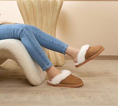 Зимові домашні капці Donpapa унісекс з ефектом пам'яті (Memory Foam) та штучним хутром, колір каштановий, розмір 38.5/40 EU