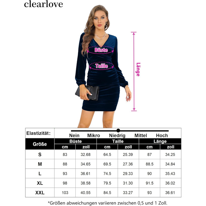 Елегантне вечірнє плаття Clearlove для жінок: сукня-обгортання, коктейльна, bodycon, з V-подібним вирізом, з атласу, темно-синього кольору, розмір XXL