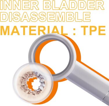 Електричний мастурбатор-чаша для чоловіків, автоматичний, 7 функцій, телескопічний, білий