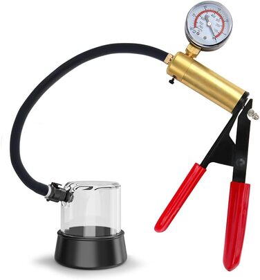 Набір для розтягування кавернозного тіла (Eichel Stretcher) з вакуумним насосом та манометром для чоловіків. Професійний набір для покращення ерекції та інтимного задоволення. 3 манжетки.