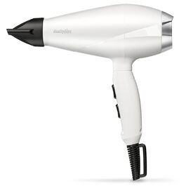 Професійний фен для волосся BaByliss Speed Pro 2000W з іонізацією Anti-Frizz, 3 температурні та 2 швидкісні режими, білий, 6704WE