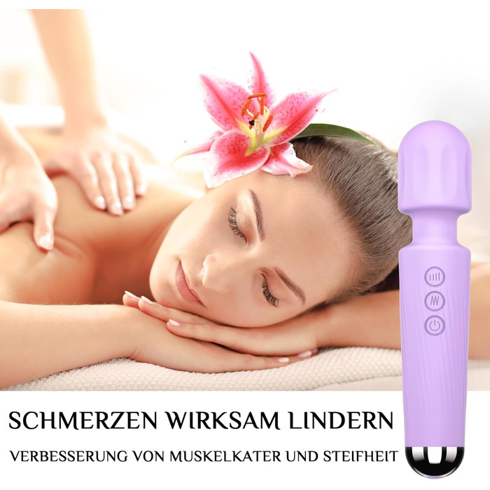 Вібратор дилда для жінок, G-spot, 8 режимів, стимуляція клітора, набір вібраторів (Рожевий, Світло-фіолетовий)