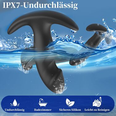 Набір анальних пробок для жінок та чоловіків (3 шт.) - силіконові, різних розмірів (S, M, L) - секс-іграшка для пар, початківців та досвідчених