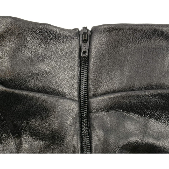 Сукня Rubberfashion Wetlook з ефектом мокрого блиску, довга, чорна, з довгим рукавом, без рукавичок (XXL, штучна шкіра)