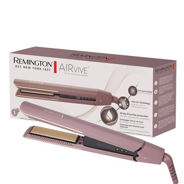 Випрямляч для волосся Remington AIRvive S8930 з іонною повітряною технологією, ультракерамічним покриттям та LCD-дисплеєм (150-230°C)