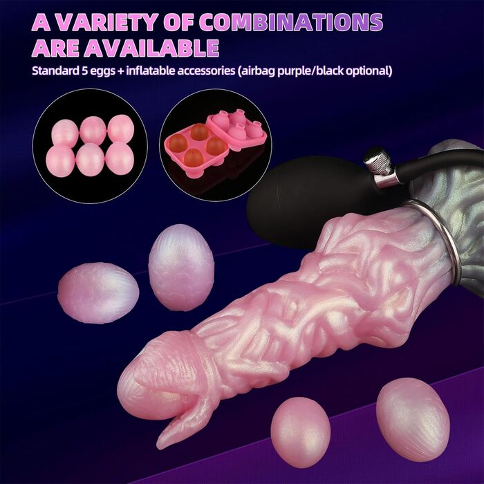 Анальний масажер Soarvlorfy з функцією повітряного потоку, 11 кульок, силікон, G-Spot, для жінок та чоловіків