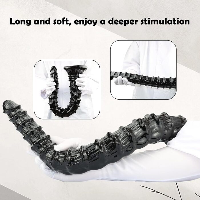 Анальні масажери Yasexx Giant Monster - супердовгий анальний дildo з присоскою та масажером простати. Стимуляція G-точки, для чоловіків та жінок, 60 см