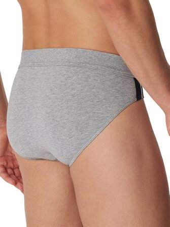 Труси чоловічі Schiesser 3 шт. Sip Softbund та Streifen Bio Baumwoe, 95/5 Organic (3XL, сірий меланж)