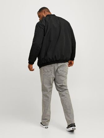 Чоловіча куртка-бомбер JACK & JONES Blousonjacke, чорна, розмір 5XL
