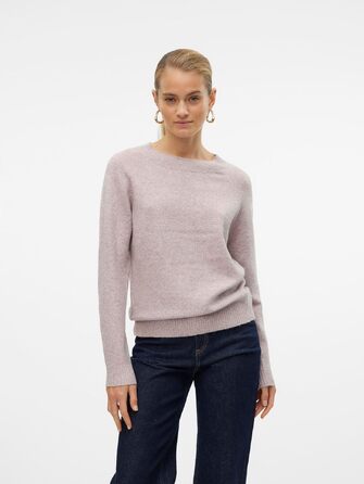 Жіночий в'язаний светр Vero Moda VMDOFFY, колір Woodrose, розмір L