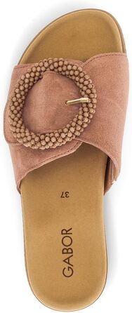 Жіночі в’єтнамки Gabor Lanzarote, коричневі (колір Peanut), з еластичним ремінцем, розмір 44 EU