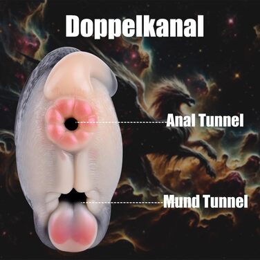 Реалістичний мастурбатор Seckoe Tier Taschenmuschi для чоловіків, з анімальною вагіною та анальним тунелем