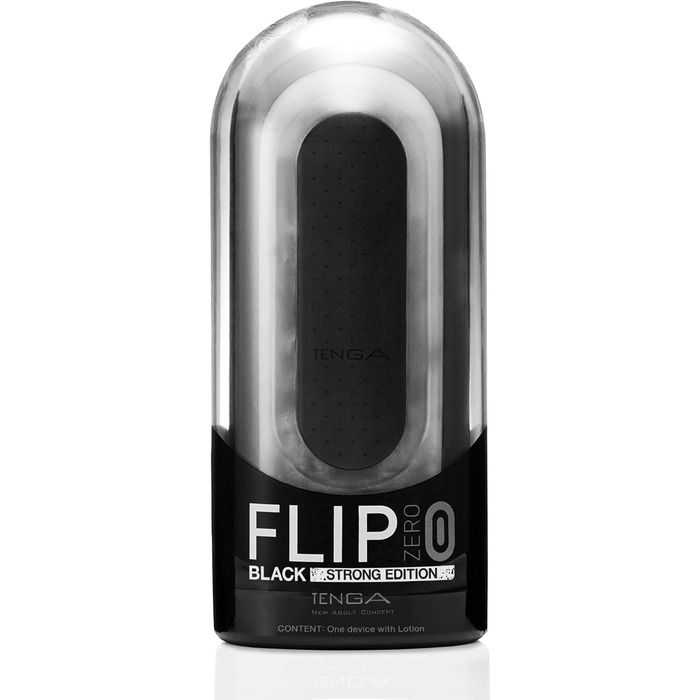 TENGA Flip Zero - багаторазова масажна іграшка для чоловіків, чорний (Strong)