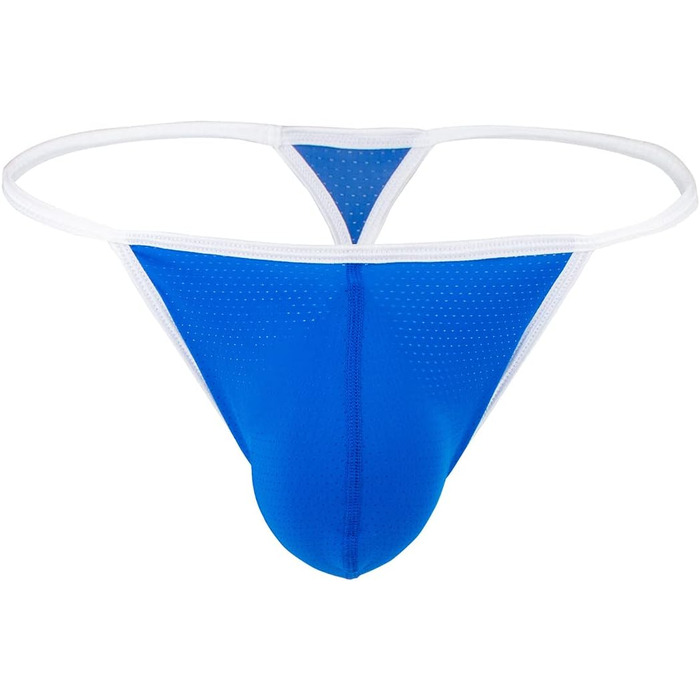 Танга чоловічі низькі з сіткою, сексуальні, з великими кишенями, м'які, східний стиль (синій, 3XL)