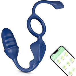 Масажер для простати ChiCLSQ з анальним кільцем, 9 режимів вібрації та керуванням через додаток. Секс-іграшка для чоловіків